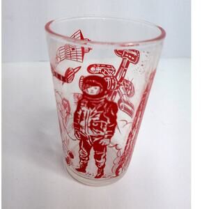 Vintage Welchs Atomic Space Astronaut Jelly Jar Glass